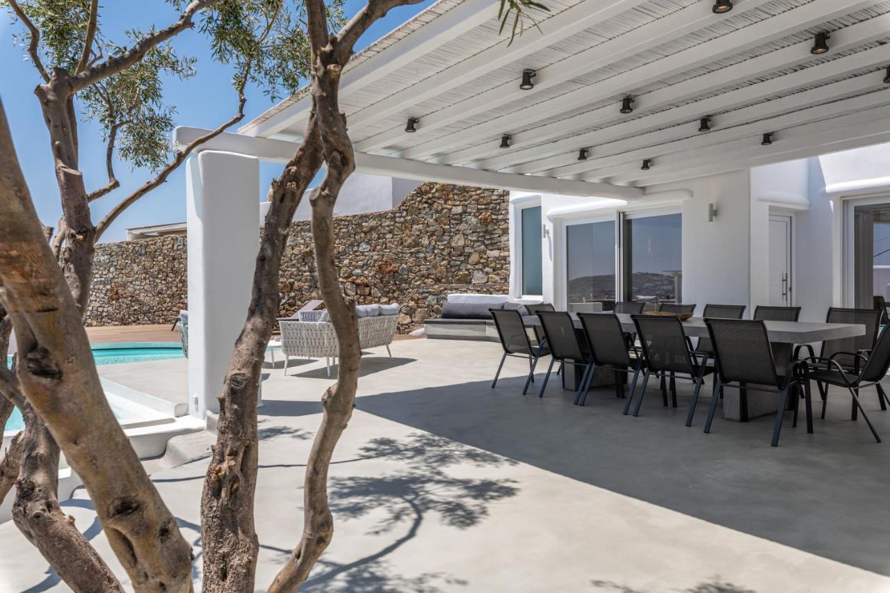 Villa In Mykonos - 6 Bedroom - 1Km From Mykonos Town - Infinity Pool - Sunset View 外观 照片
