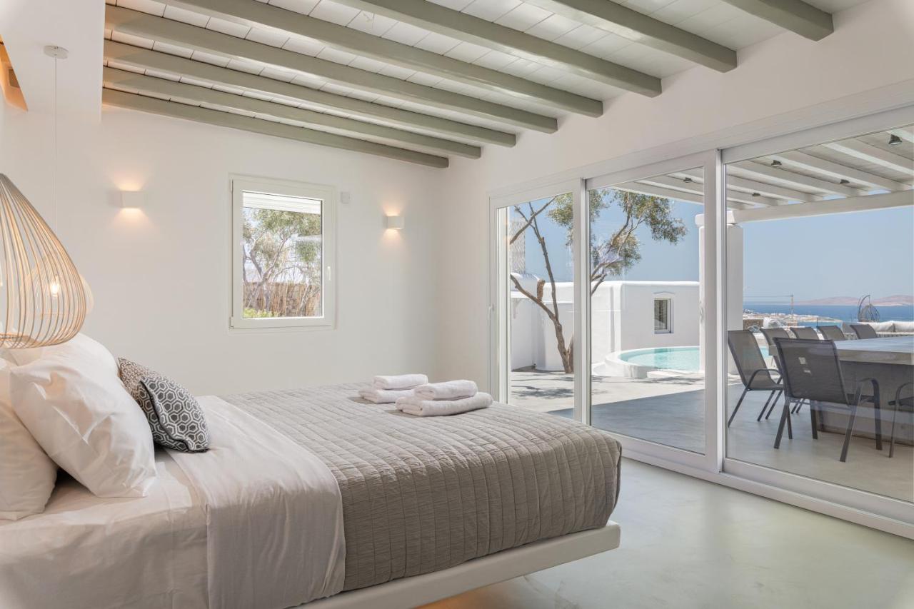 Villa In Mykonos - 6 Bedroom - 1Km From Mykonos Town - Infinity Pool - Sunset View 外观 照片