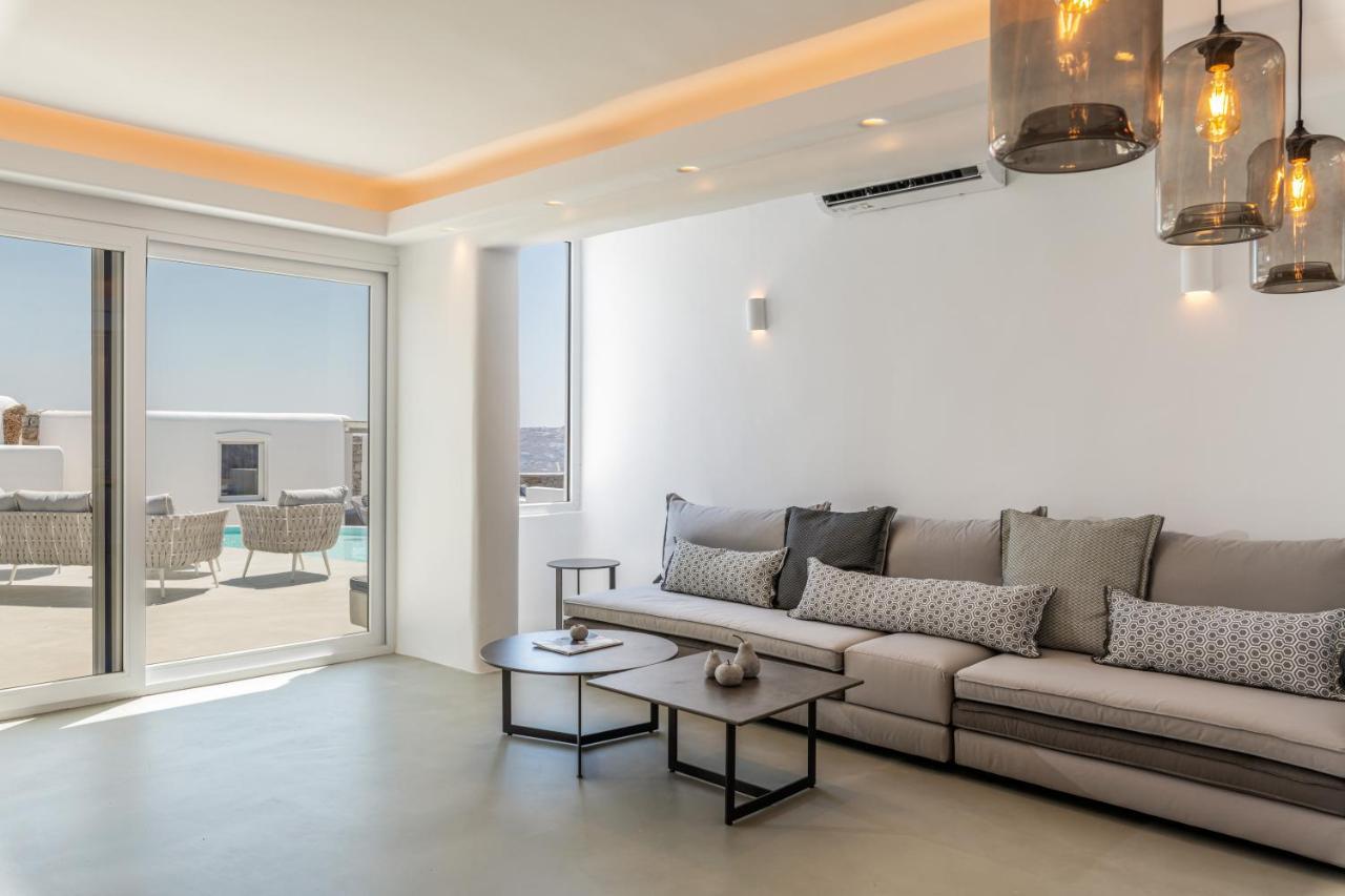 Villa In Mykonos - 6 Bedroom - 1Km From Mykonos Town - Infinity Pool - Sunset View 外观 照片