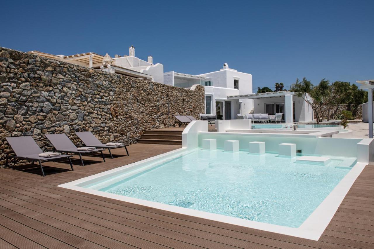 Villa In Mykonos - 6 Bedroom - 1Km From Mykonos Town - Infinity Pool - Sunset View 外观 照片